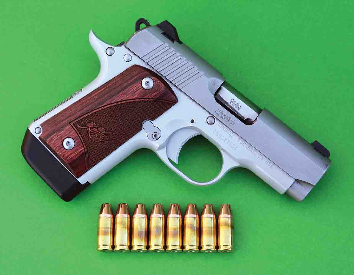 The Kimber Micro 9 offers a 7+1 round capacity.